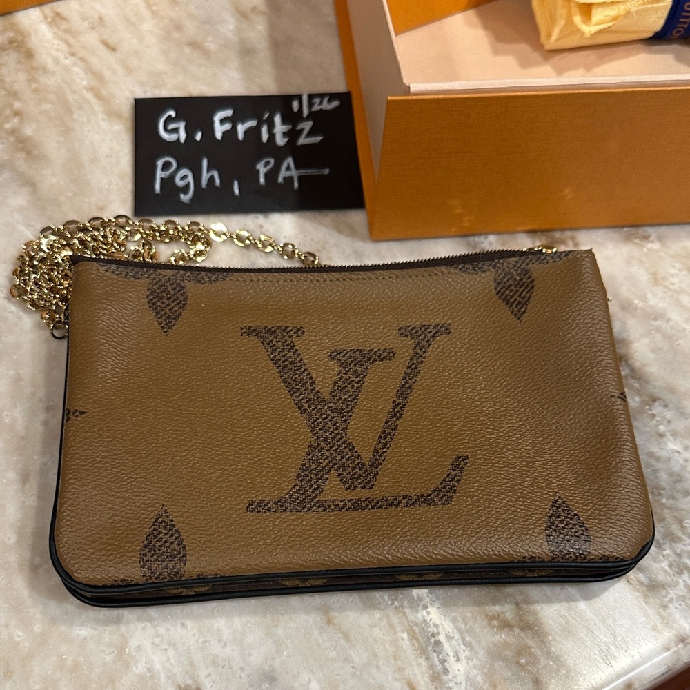 Louis Vuitton Reverse Monogram Double Pouchette w… - image 2